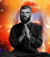 Mixed Martial Arts Fighter - Meditating Monk