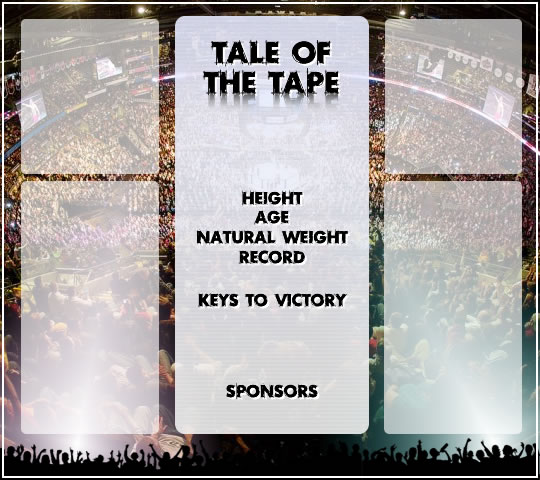 Custom Tale of the Tape..... - Pictures & Multimedia - MMA Tycoon ...