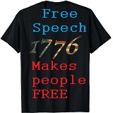 FREECH! (free speech clothing inc with REFUNDS!